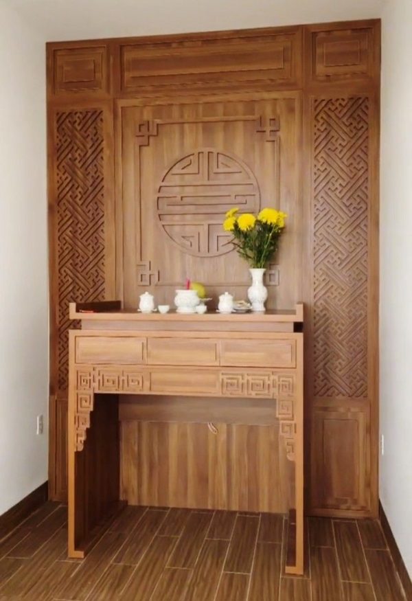 Bàn Thờ Tâm An MDF – Trang Nghiêm, Hiện Đại, Bền Đẹp Cùng Thời Gian